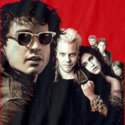 Offizielle The Lost Boys Kino Poster Schwarze Unisex T-Shirt