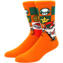 Bowser Crew Orange Socken - Mario Bros Cartoon-Socken