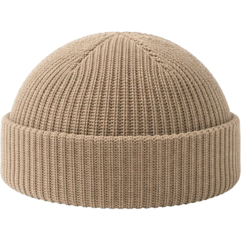 Sylt Brands Fisherman Mütze Khaki – Kurze Docker Beanie mit Krempe