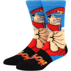 M. Bison Street Fighter Socken – Bunte Gaming Cartoon Socken 37–46
