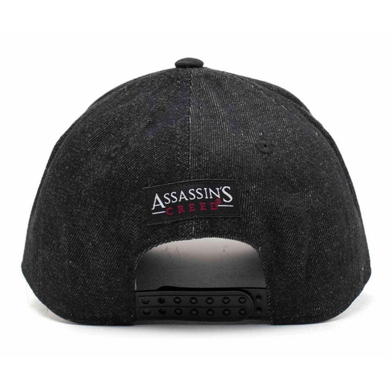 Assassins Creed Cap mit Metall Logo - Schwarz  UBISOFT Originale ASSASSINS Basecaps Snapbacks Mützen Hats