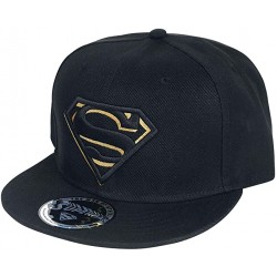 Superman Gold Logo Cap DC Comics Superman Snapback Cap Kappen Hats Mützen mit 3D Logo