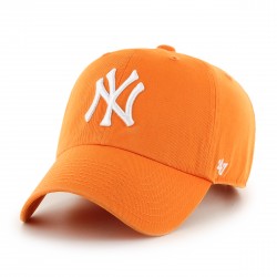 New York Yankees Cap | Orange/Weiß | Original '47™ COTTON MLB YANKEES Basecaps Snapbacks Mützen