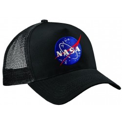 NASA Black Trucker Cap  Nasa Basecaps Snapback Caps Kappen Baseball Caps Mützen Hats