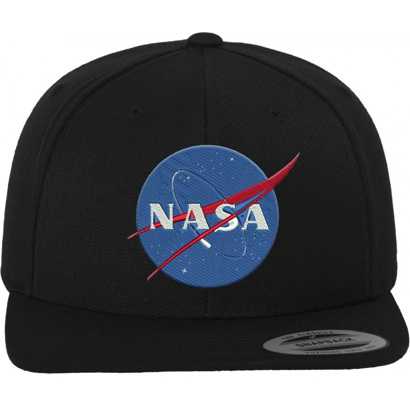 NASA MISTER TEE Snapback Cap Schwarz/Grün