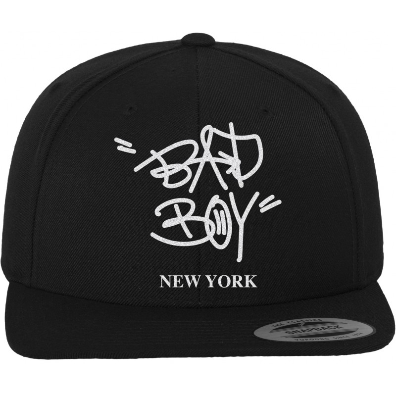 Bad Boy New York MISTER TEE Snapback Cap Schwarz/Grün