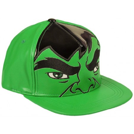 HULK grüne Snapback Cap aus Kunstleder ▷ MARVEL Caps/Mützen