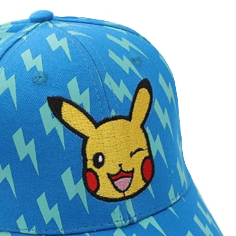 Blaue kinder PIKACHU Pokémon Donner Baseball Cap aus Baumwolle ▷ NINTENDO