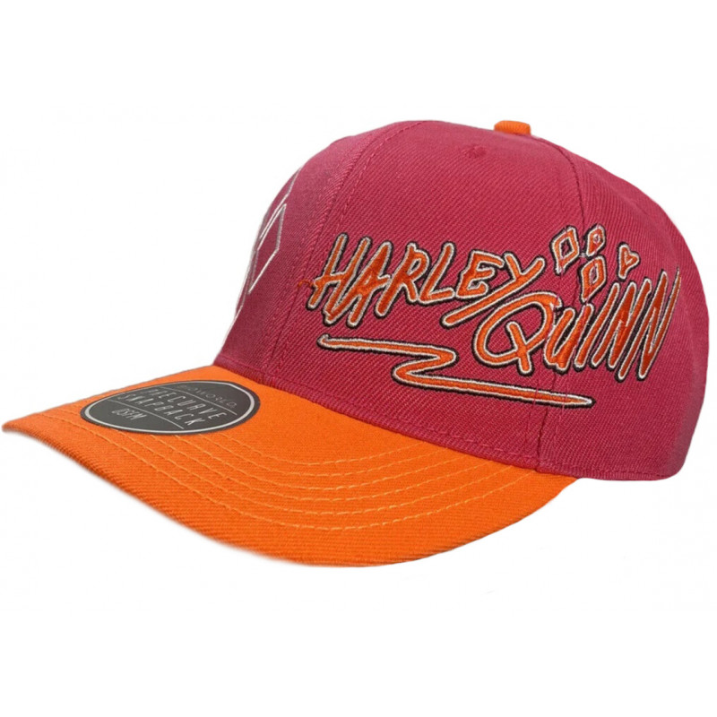 Weinrot-orange Birds of Prey HARLEY QUINN "Suicide Squad" Nerdy Things Baseball Cap ▷ DC COMICS