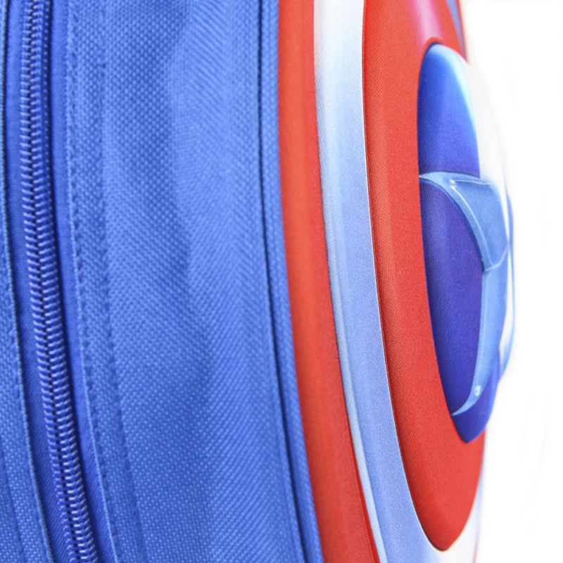 Blau-rot-weiße CAPTAIN AMERICA runde 3D Rucksack/Backpack ▷ MARVEL