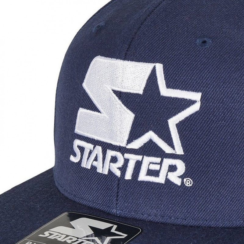 Dunkel blaue STARTER BLACK LABEL LINE Baseball Snapback Retro Cap ▷ ICONIX BRAND GROUP