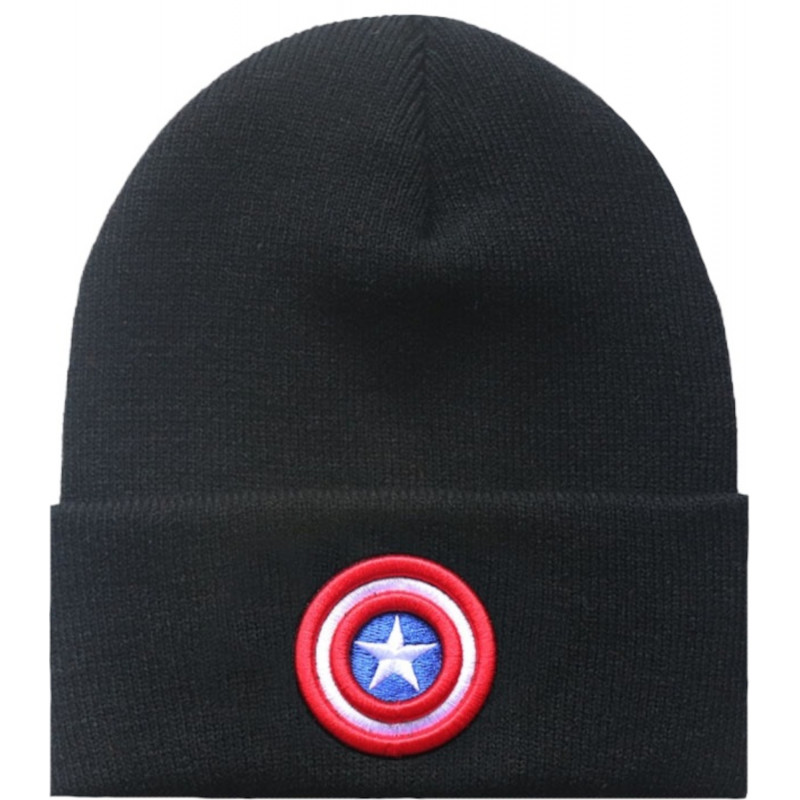 Coole CAPTAIN AMERICA “Avengers: Endgame” Roll-Up Beanie Mütze mit 3D Logo ▷ MARVEL