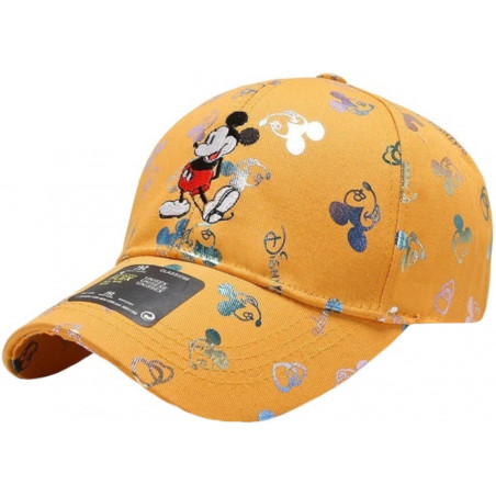 Schöne gelbe MICKY MAUS Love and Heartbeat Mickey Mouse Baseball Cap ▷ WALT DISNEY