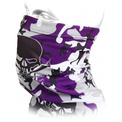 Atmungsaktive Biker Halstuch - Camo Multifunktionstuch mit Skull & Säbel von Sylt Brands - Muster 10