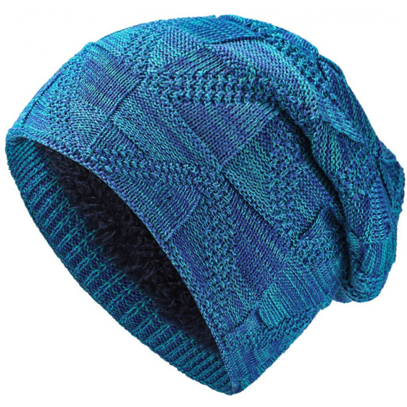 Bequeme Blau-Melange SYLT BRANDS© Beanie Mütze mit Flauschigen Fleece Innenfutter ▷ SYLT BRANDS WIP Mützen