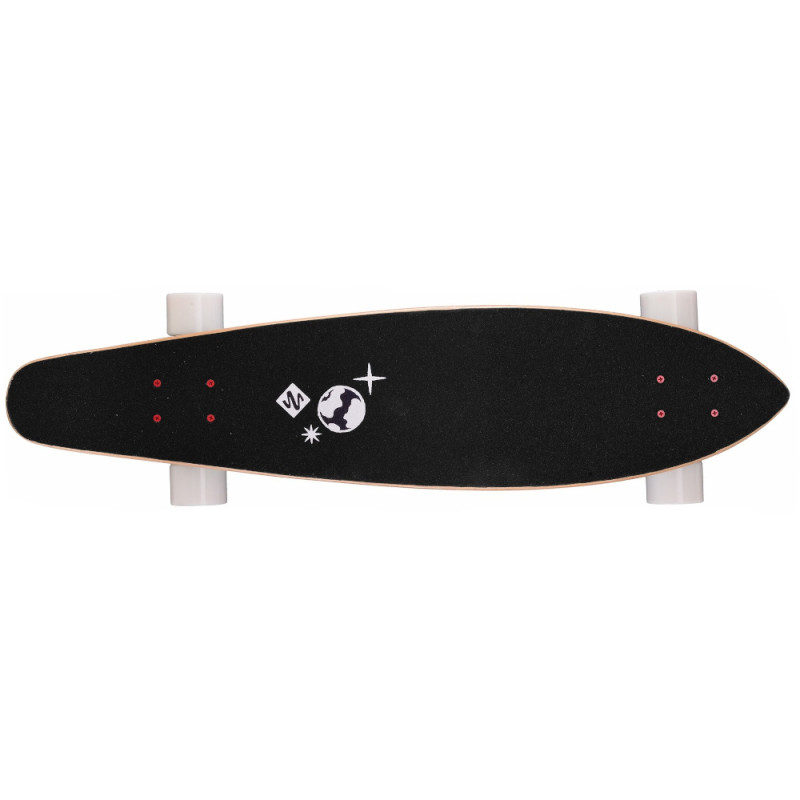 STREET SURFING Kicktail 36" Zoll Skateboard-Longboard Freestyle Space