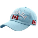 Hellblaue CANADA 1867 Baseball Cap aus Baumwolle mit 3D Logo ▷ KANADA KAPPEN