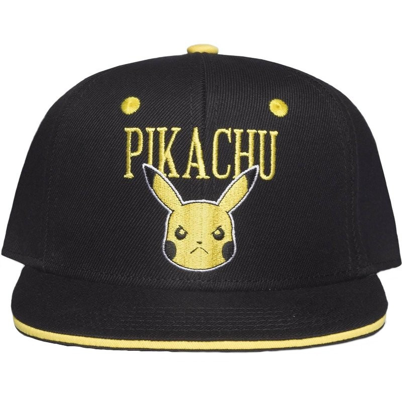ðŸš€ "PIKACHU" Snapback Caps & Kappen - Nintendo Pikachu Pokemon Snapback Cap mit Pikachu Logo Stick