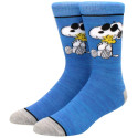 🐶🧦😎 "SNOOPY" Motiv Socken - Blaue Snoopy Peanuts Socken in 3/4-Länge mit Coolem Snoopy Motiv