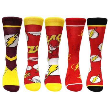 Justice League 5 Paar Socken (Special Edition) – DC Flash Crew-Socken